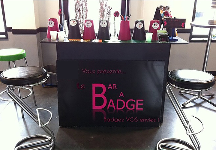 Bar à badges pour votre événement entreprise